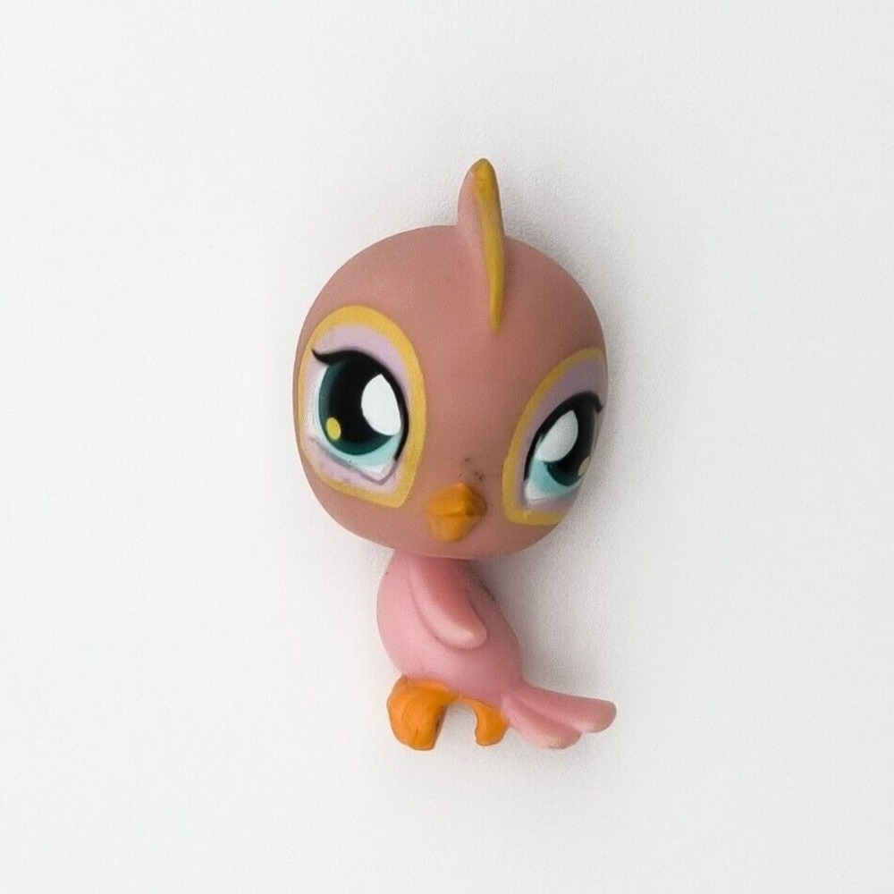 Littlest Pet Shop 2004 Pink Parakeet Blue Eyes #12